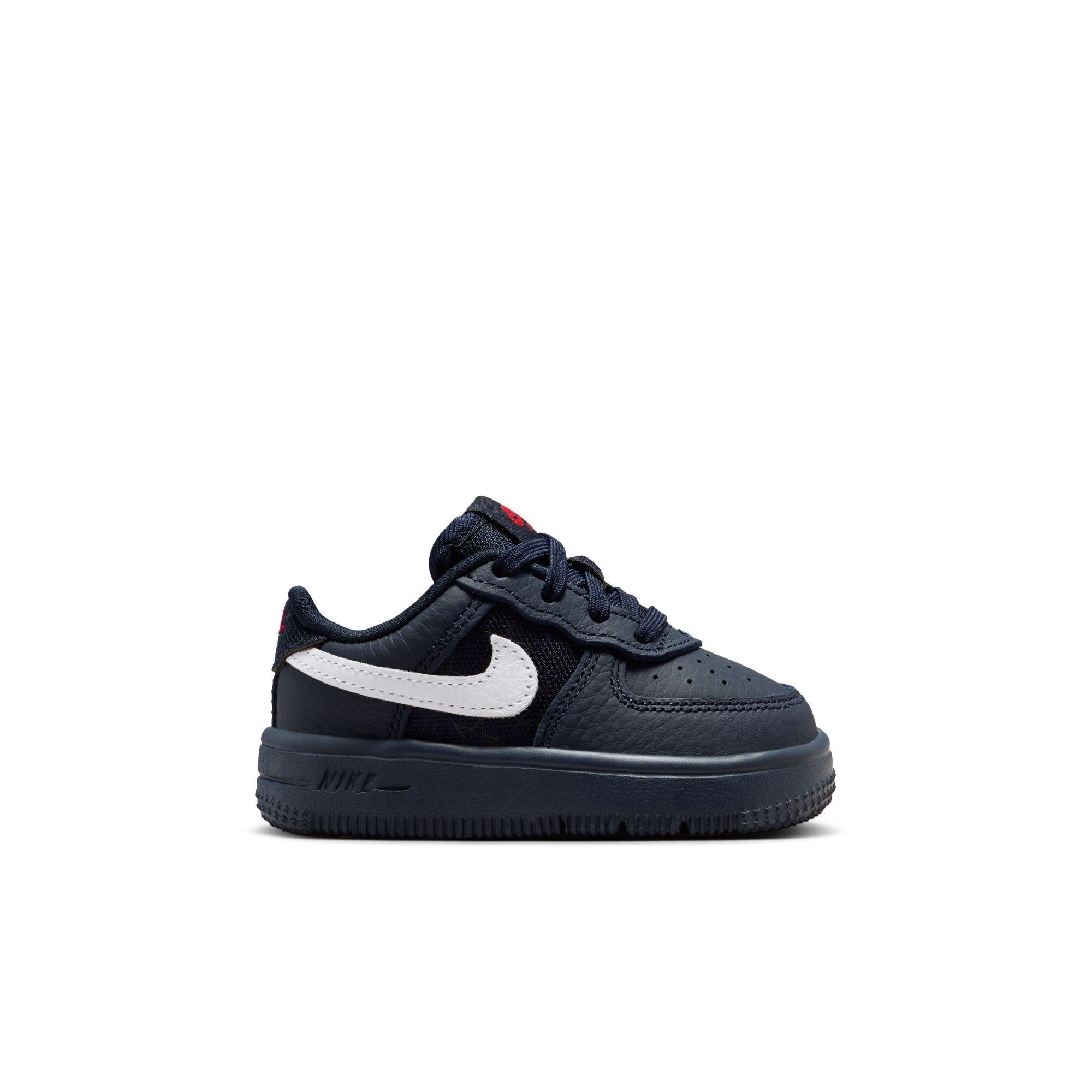 Nike Air Force 1 "Dark Obsidian" Toddler Kids' Shoe - DARK OBSIDIAN/WHITE/BLACK/UNIVERSITY RED